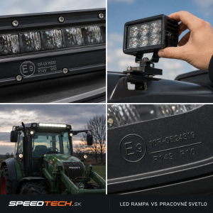 LED rampa nebo pracovní světlo: co potřebuje traktor, bagr či čtyřkolka