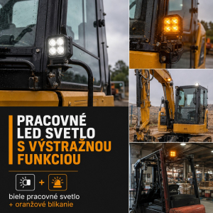 Pracovné LED svetlo s výstražnou funkciou – čo to je a kedy ho potrebujete