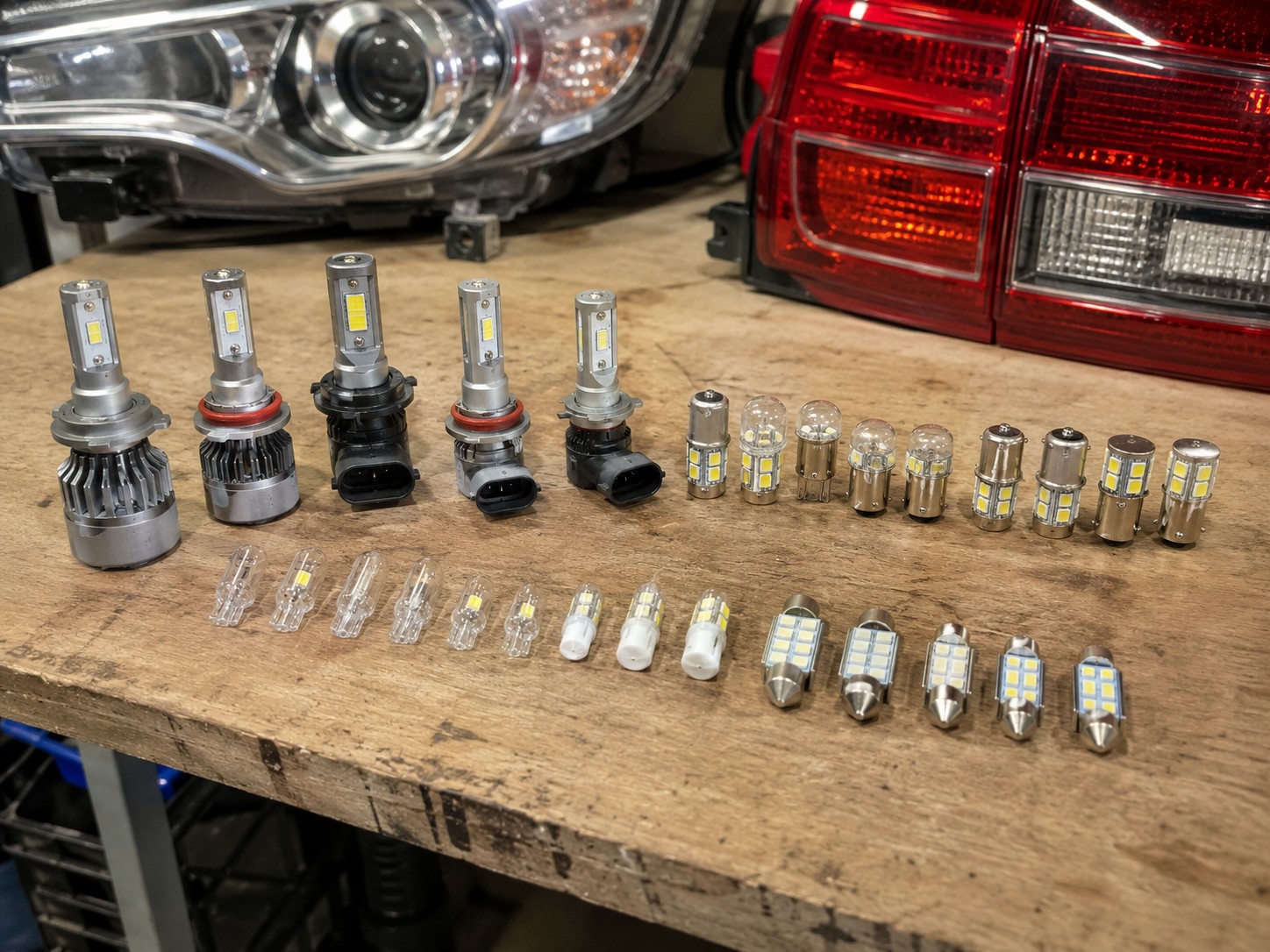 Prehľad LED autožiaroviek H1, H7, T10 a sufitiek