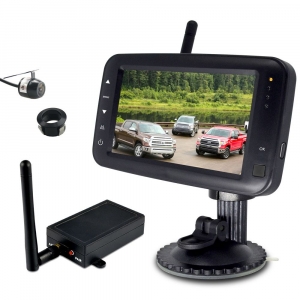 Kamerový systém 12/24V - bezdrôtový / kamera + 4,3&quot; LCD monitor / Transmitter