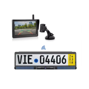 Bezdrôtový digitálny kamerový systém - 5&quot; monitor / kamera v ŠPZ so solárnym napájaním