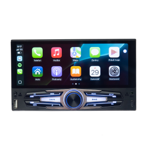 Multimediálne 1DIN autorádio - 6,8" LCD / 3x USB / Bluetooth / CarPlay / AndroidAuto / Mirrorlink