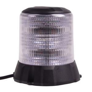 Modro-červený LED maják 12/24V - 96x 1W LED / na pevnú montáž / ECE R10 (ø 124 x 127 mm)
