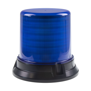 Modrý LED maják 12/24V - 144x1W LED / na pevnú montáž / ECE R65 (ø 178 x 160mm)