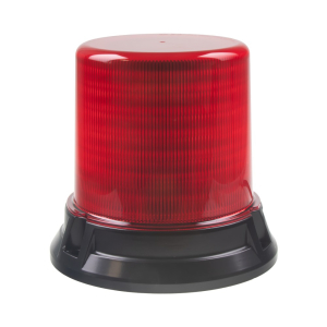 Červený LED maják - 144x 1W LED / 12-48V / pevná montáž / ECE R65 (ø 178 x 160 mm)