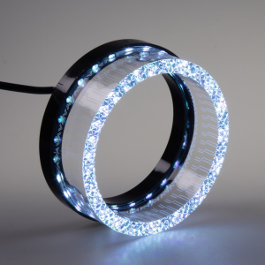 RGB LED Angel Eyes 70 mm – Crystal design, Bluetooth, aplikácia LED LAMP, 12 V
