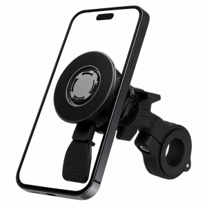 Rýchloupínací antivibračný držiak telefónu na motocykel, skúter, bicykel – 360°
