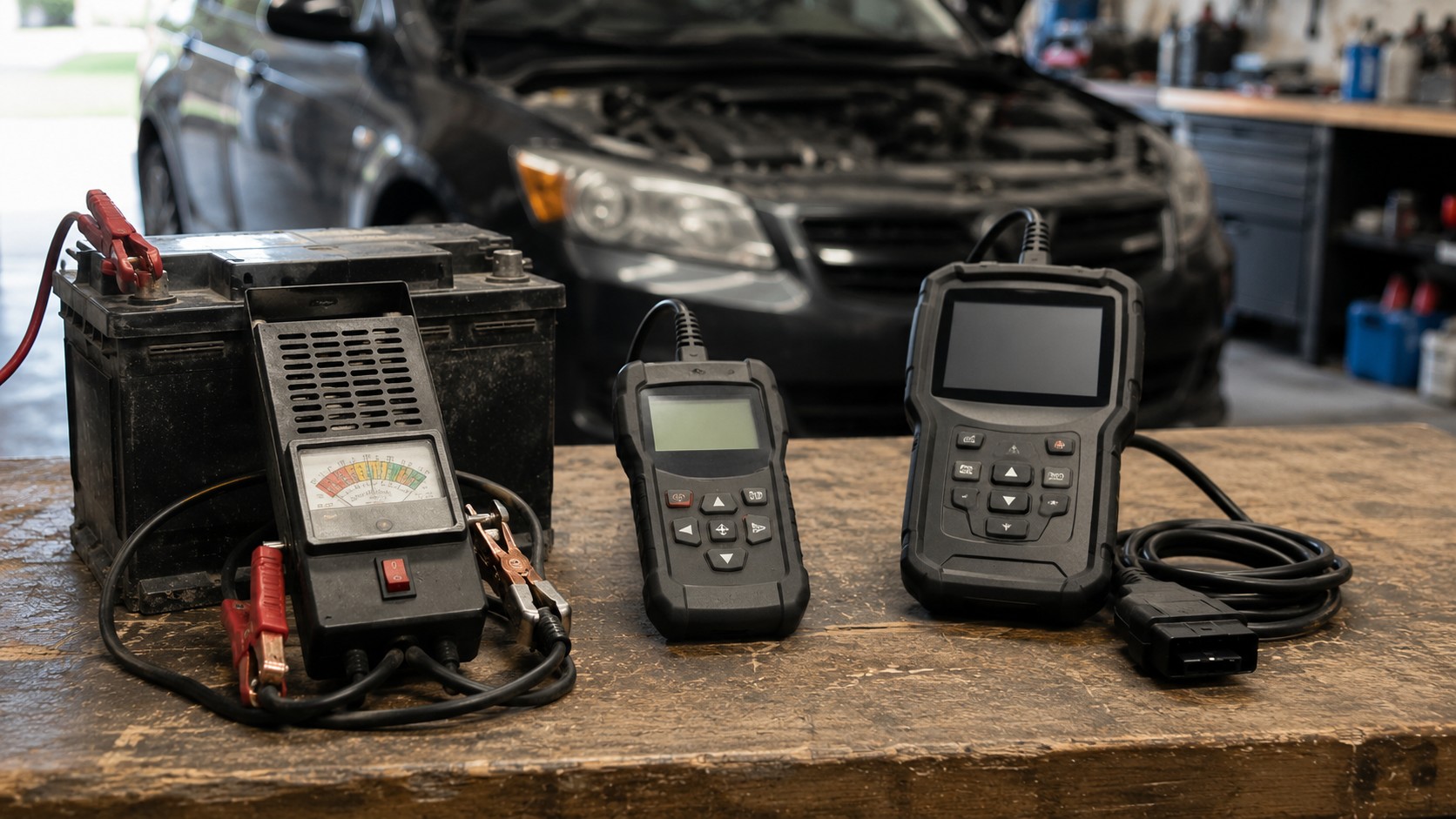 Záťažový tester, tester vodivosti a OBD diagnostika